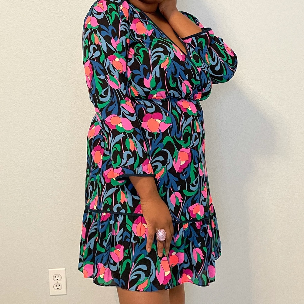 Kate Spade Floral Swirl Dress (NJMUB407) - size 14